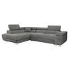 ECKSOFA Torezio, Seite: Links - Dunkelgrau, Holz/Textil (274/203cm) - MIRJAN24