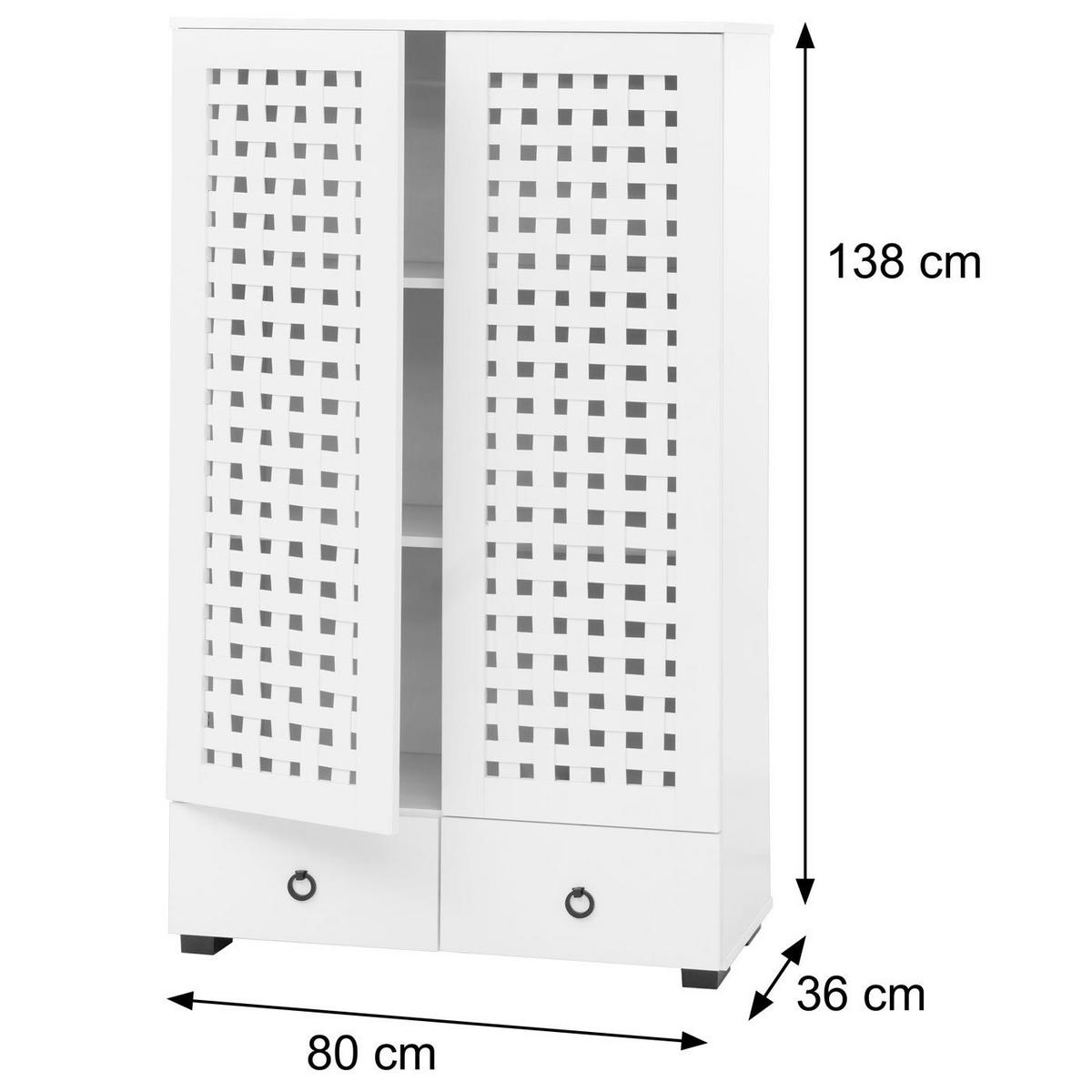 SCHRANK Braun - Braun, Holzwerkstoff (80/138/36cm) - MCW