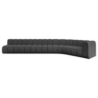 ECKSOFA modulares Sofa Karex-L3 - 490x194x70 cm Grau - Grau, Holzwerkstoff/Textil (490/194cm) - ALTDECOR