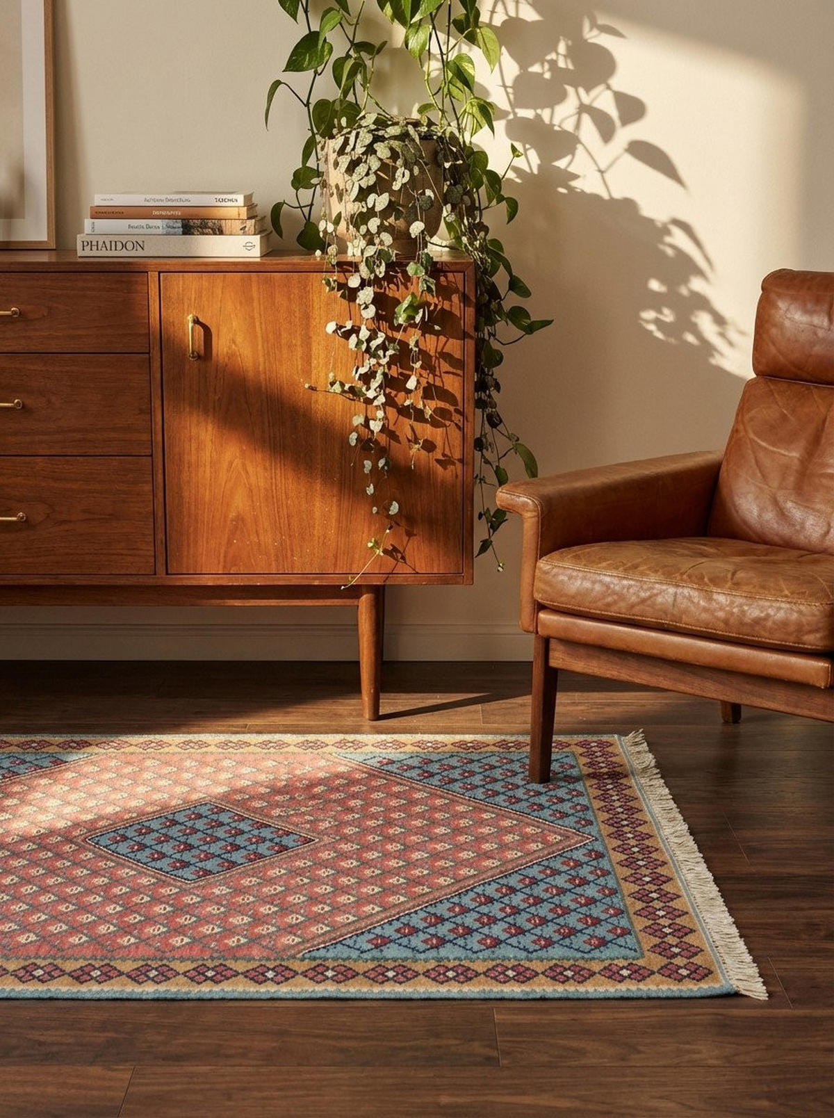 HANDWEBTEPPICH Senneh Kelim Blau 153/100 cm Schurwolle - Blau, Textil (100/153cm) - Looma