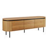 TV-SCHRANK, helles Holzeffekt - Beige, Holz (40/55/160cm) - Oviala