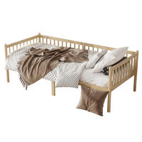 TAGESBETT 90x200 cm Massivholz, Einzelbett mit Lattenrost, Natur - Naturfarben, Holz/Holzwerkstoff (90/200cm) - LVHOM