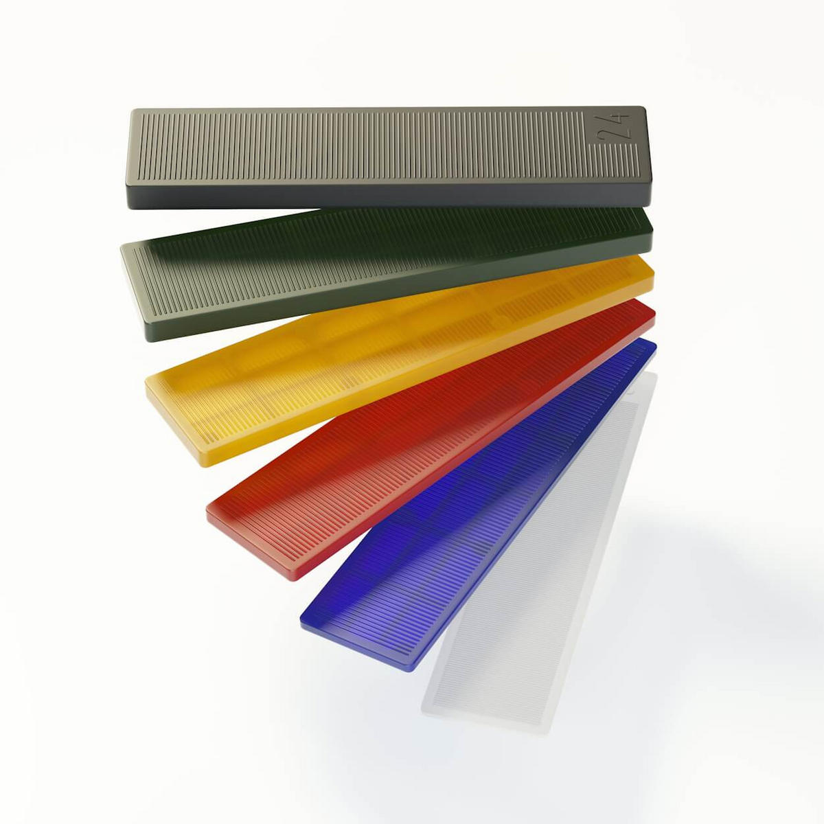 ABSTANDSHALTER Kunststoff 100 x 30 mm 600er Set - Multicolor, Kunststoff - BAUHELD