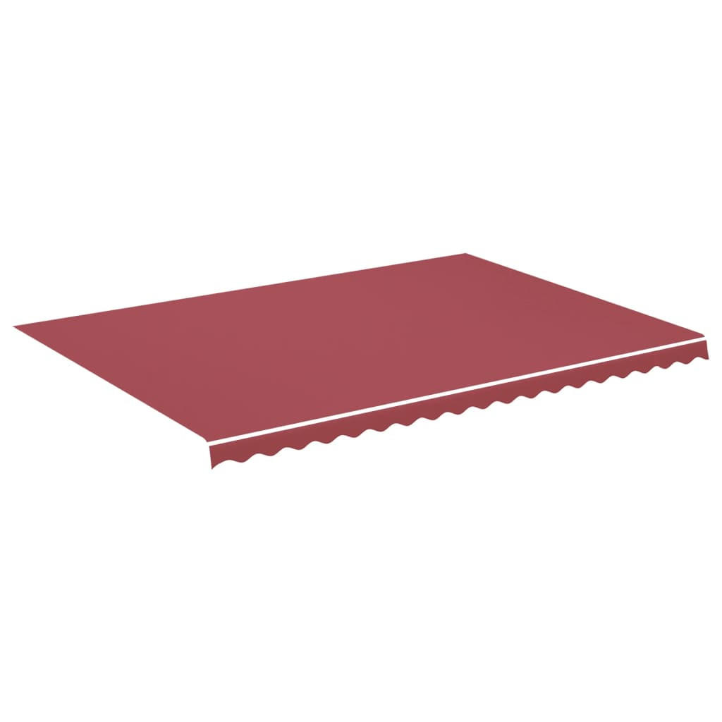 MARKISENSTOFF mit Volant| Rot, für 500x350cm Rahmen | Markisenbespannung Markisentuch - Rot, Textil (480/0.3/345cm) - DELUKE