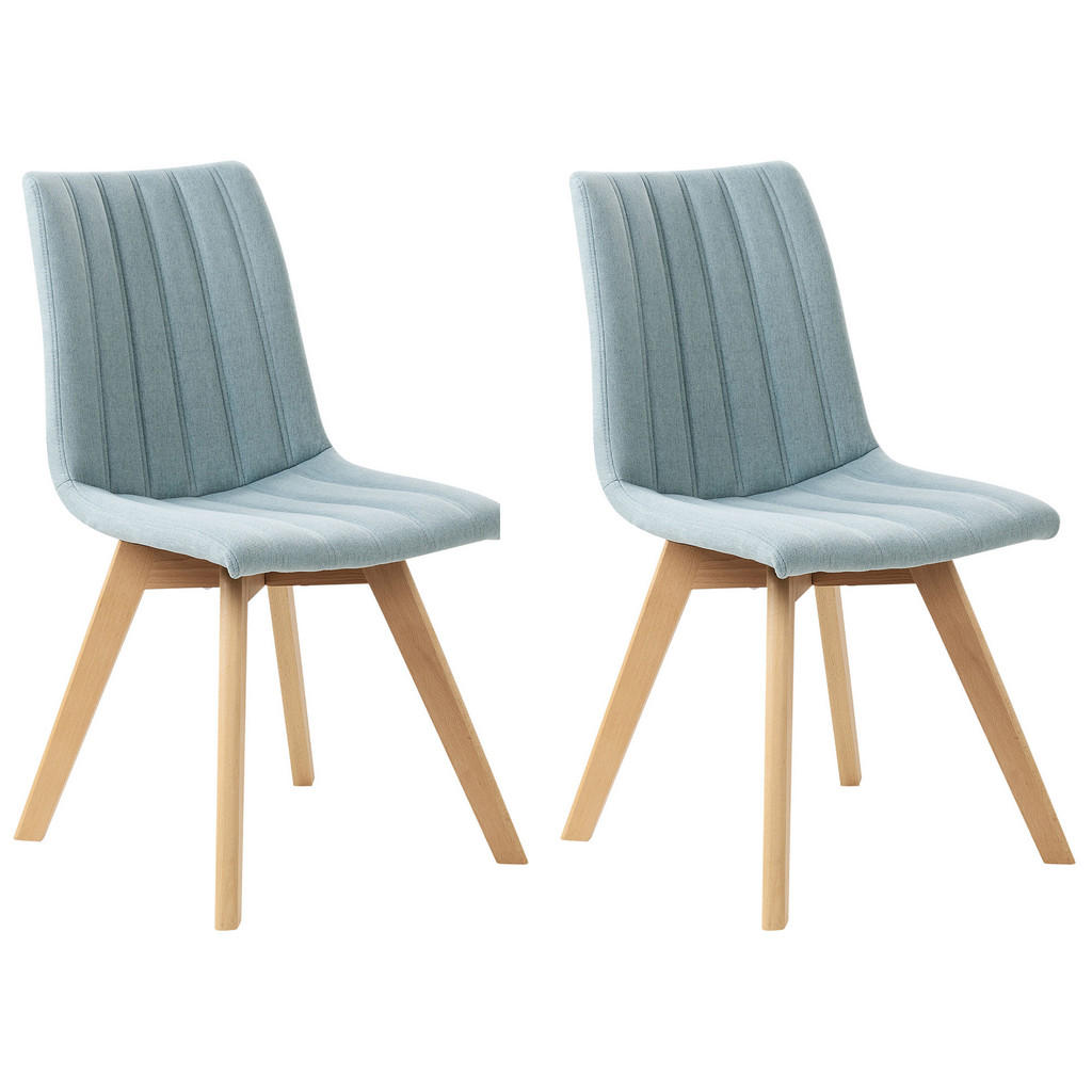 SCAUN DE BUCĂTĂRIE set de 2 albastru deschis Calgary