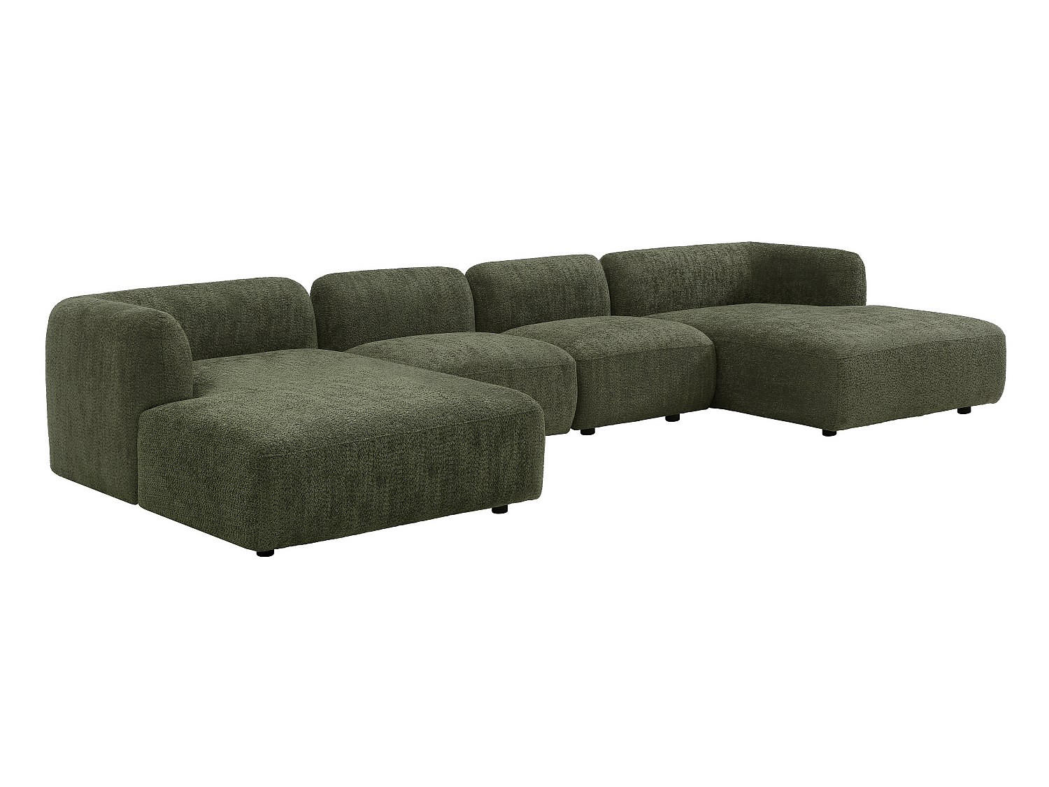 Vente-Unique Modulierbares Grün 386x69x161 cm