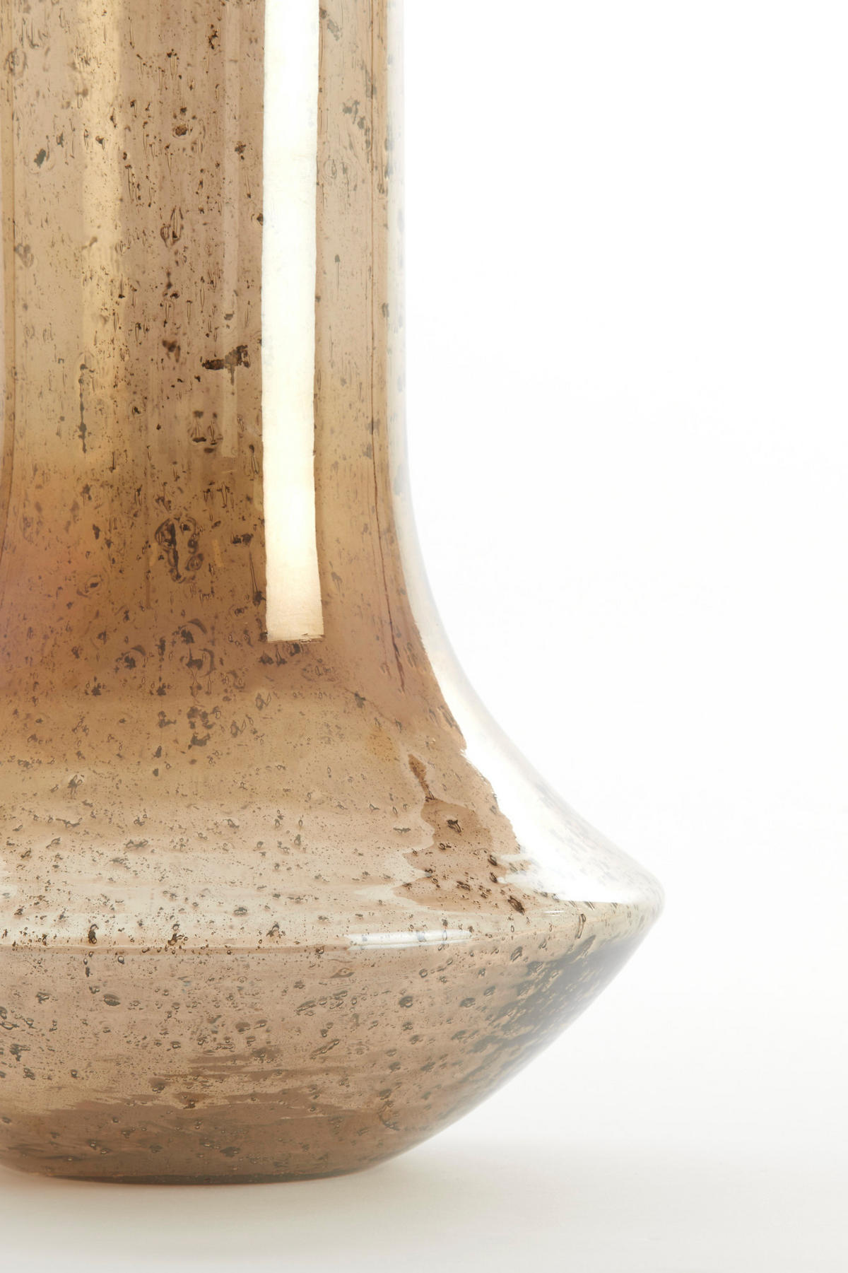 VASE Leanna Orange Ø25/40 cm - Orange, Glas (25/40cm) - Light & Living