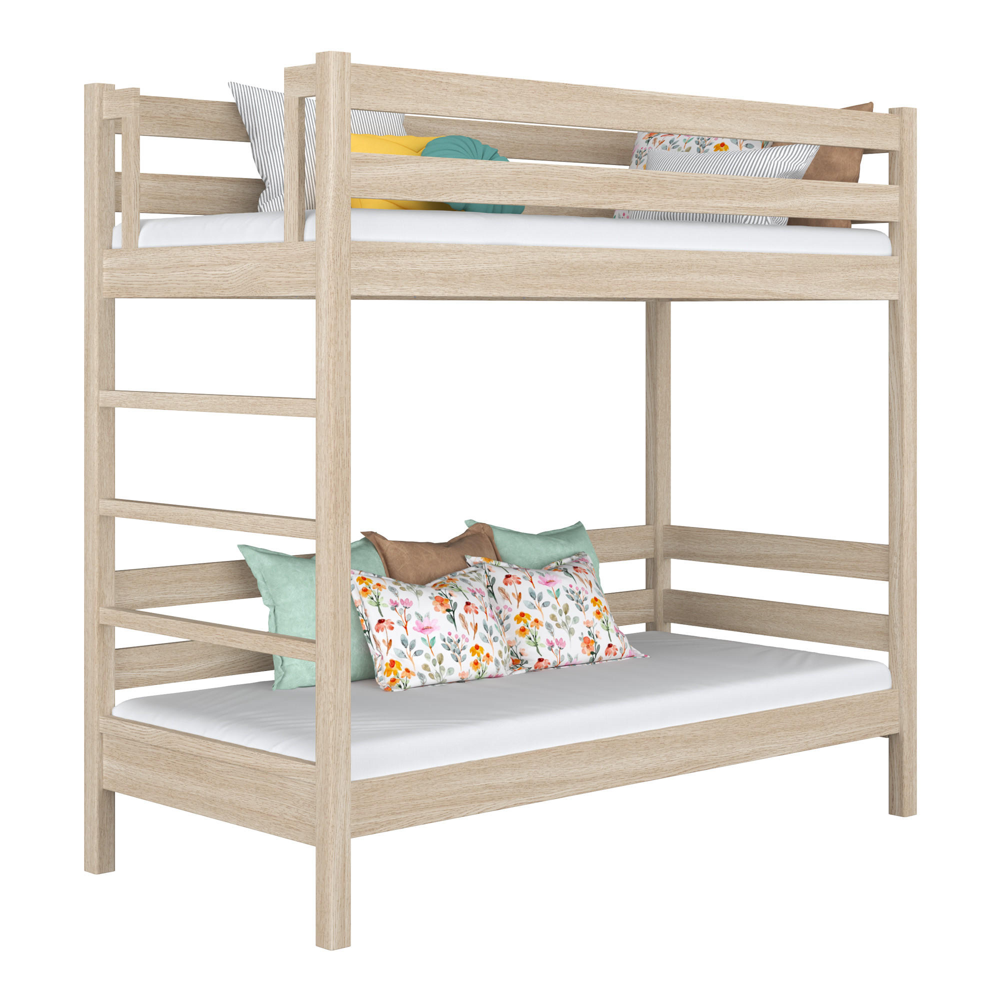 N-Wood Etagenbett Sonoma Eiche 100x200 cm