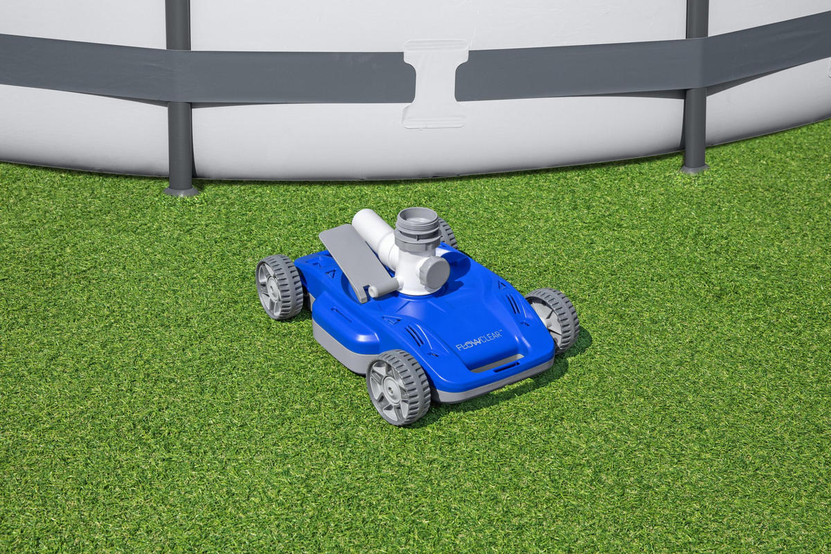 POOLROBOTER Megatro Pumpenbetrieben Autonom Grau 22x32x44,6cm - Grau, Kunststoff (32/22/44.6cm) - DELUKE