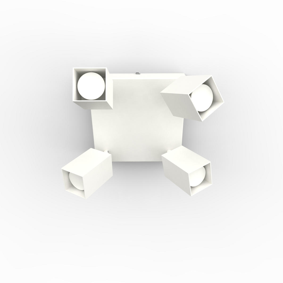 DECKENLEUCHTE - Weiß, Metall (25/25/18cm) - Lumicom