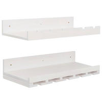 WEINREGAL Weiß 2er-Set-Set - Weiß, Holz (61/12/28cm) - Jamb