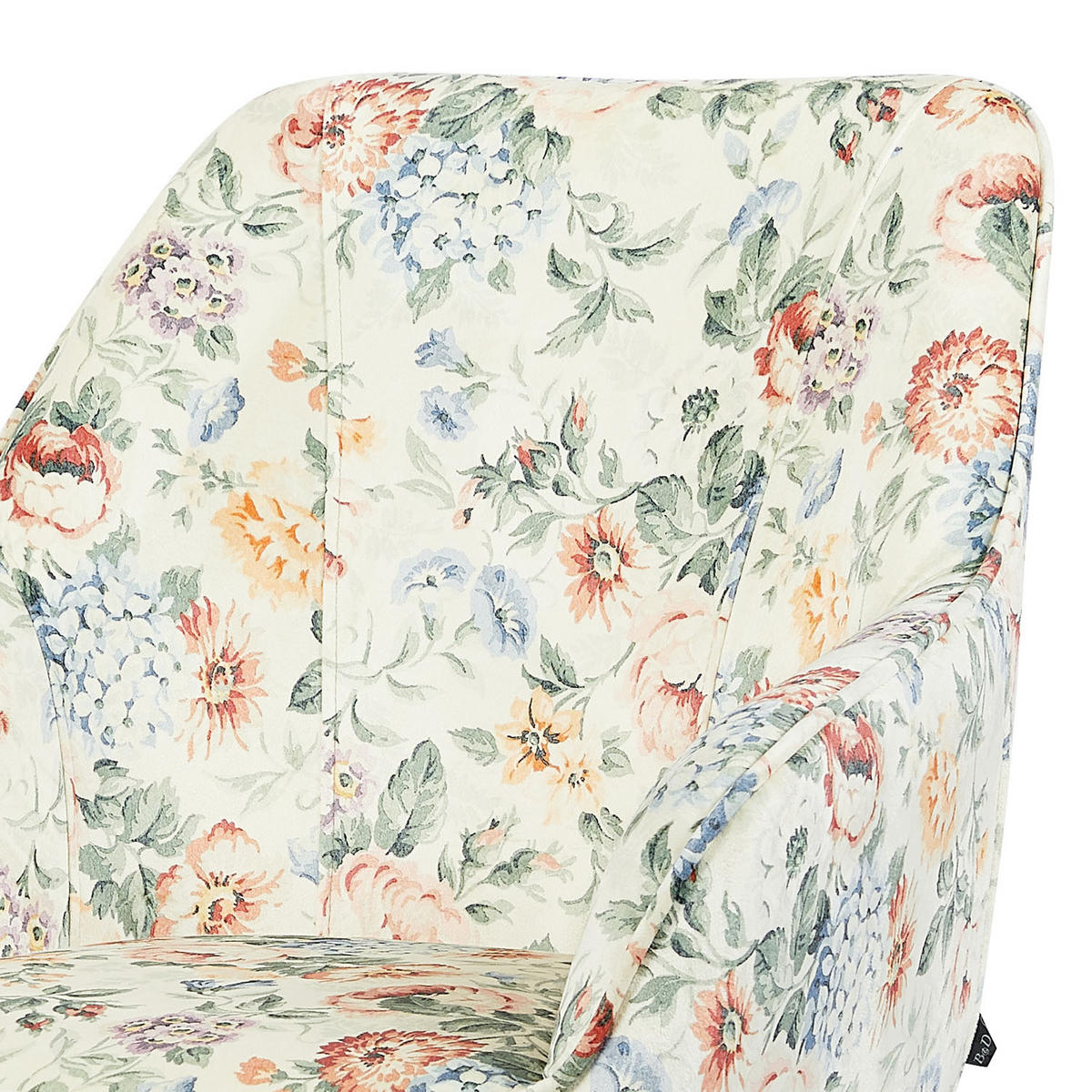 ARMLEHNSTUHL ARVIT - Multicolor/Schwarz, Textil/Metall (58/87/61cm) - B&D Home