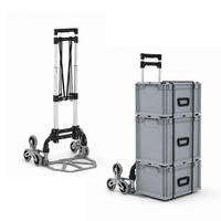 TREPPENSTEIGER Sackkarre Elephant klappbar 100x39x47cm Traglast 70kg AluminiumrahmenTRR Fachgummiräder Silber - Silberfarben, Metall (47/39/100cm) - PROREGAL