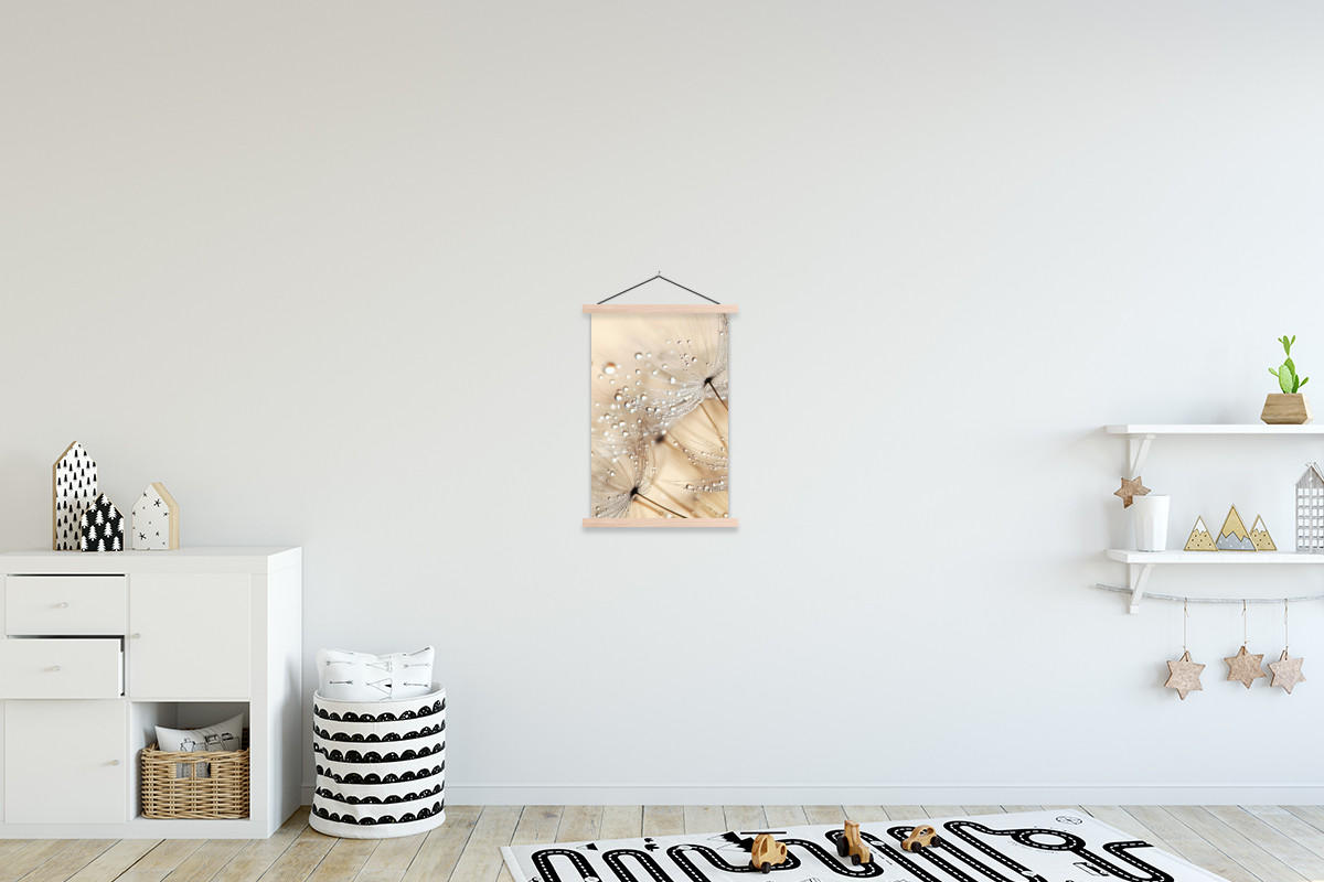 POSTER Löwenzahn - Abstrakt - Natur - Beige 40x60 cm - Braun, Textil (40/60/0.15cm) - MuchoWow