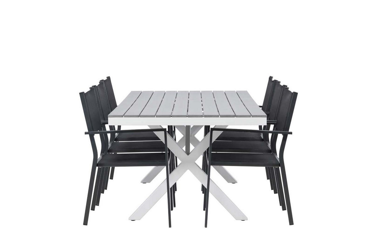 GARTENSET schwarz - Schwarz, Holzwerkstoff - ebuy24