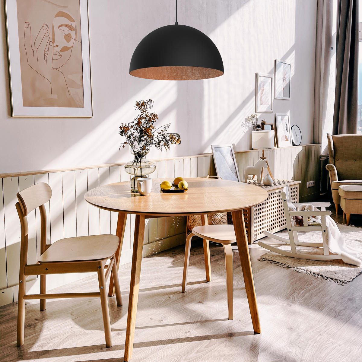 HÄNGELEUCHTE - Kupferfarben, Metall (40/40/20cm) - Lumicom