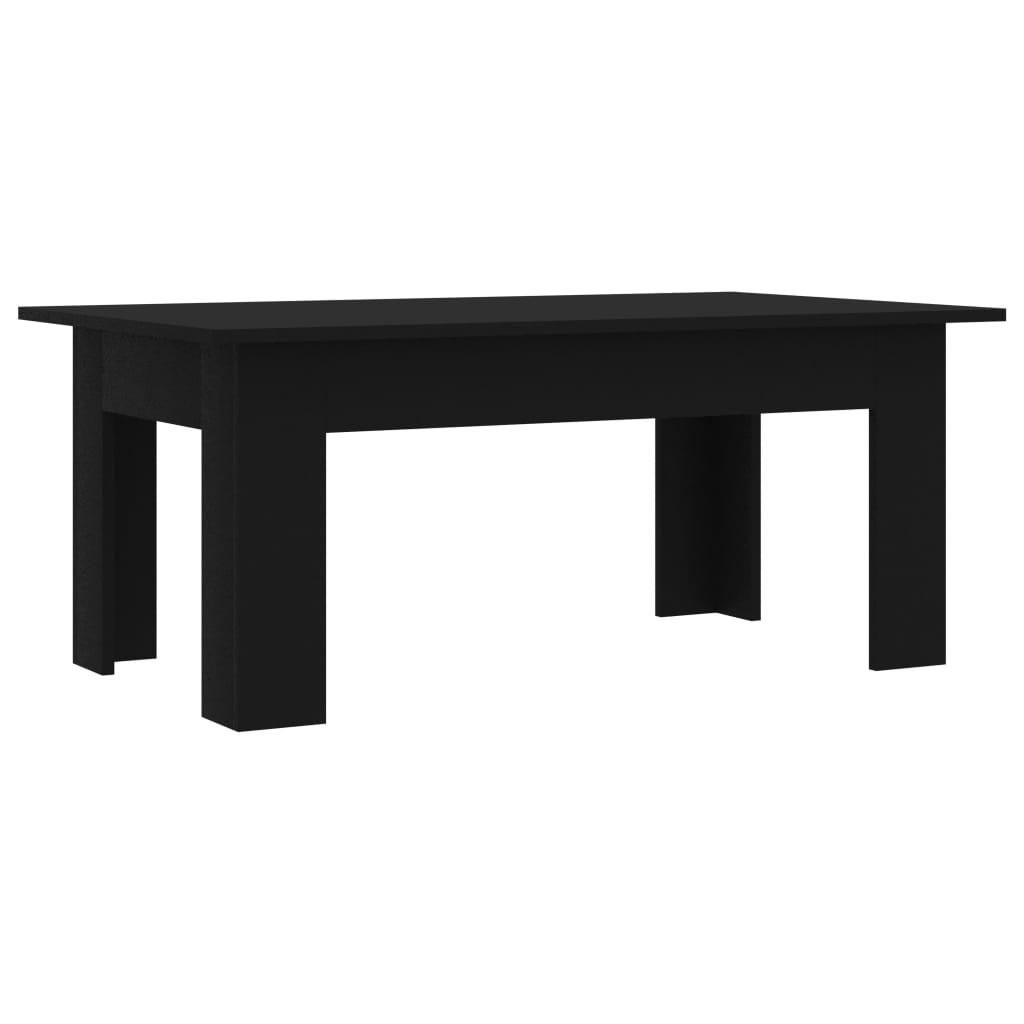 COUCHTISCH Schwarz 100x60x42 cm Holzwerkstoff - Schwarz, Holzwerkstoff (60/100/42cm) - furnicato