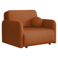 SCHLAFSOFA Viva Sun I - Schwarz/Orange, Holz/Textil (100/85/103cm) - MIRJAN24