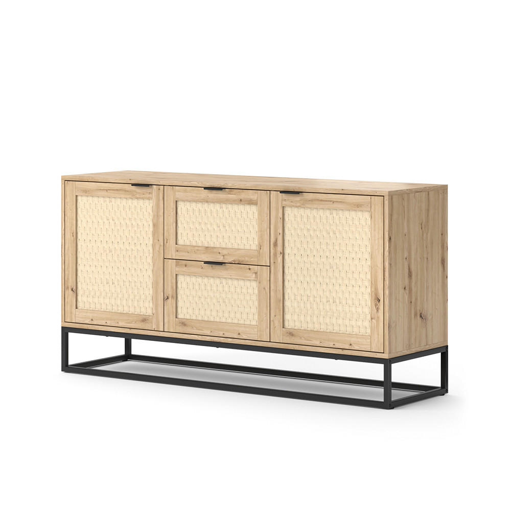 Vicco PŘÍBORNÍK Natal Hnědá 40 x 72.5 cm se 2 dveřmi a 2 zásuvkami