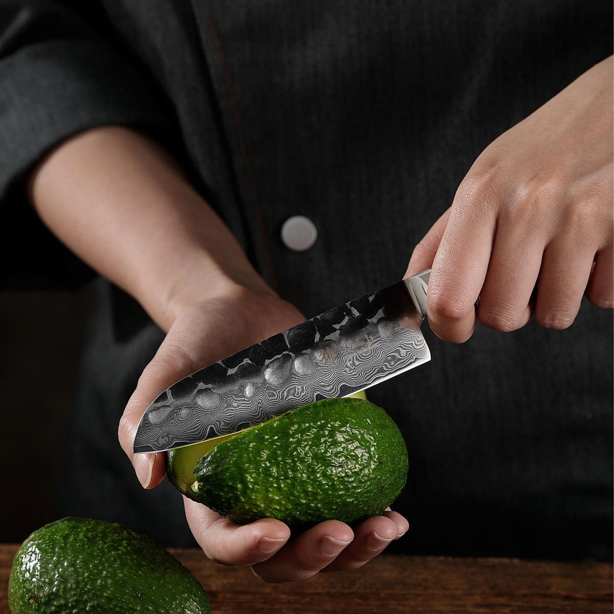 SANTOKUMESSER 13 cm - Braun, Holz/Metall (24cm) - Wakoli