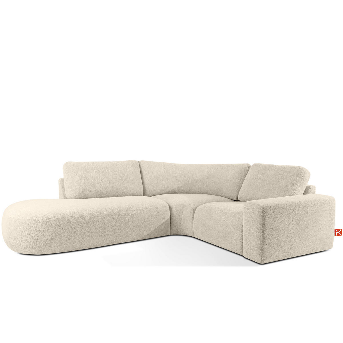 ECKSOFA LINKS ZUCCO, Hellbeige - Hellbraun, Holz/Holzwerkstoff (224/293cm) - KONSIMO®