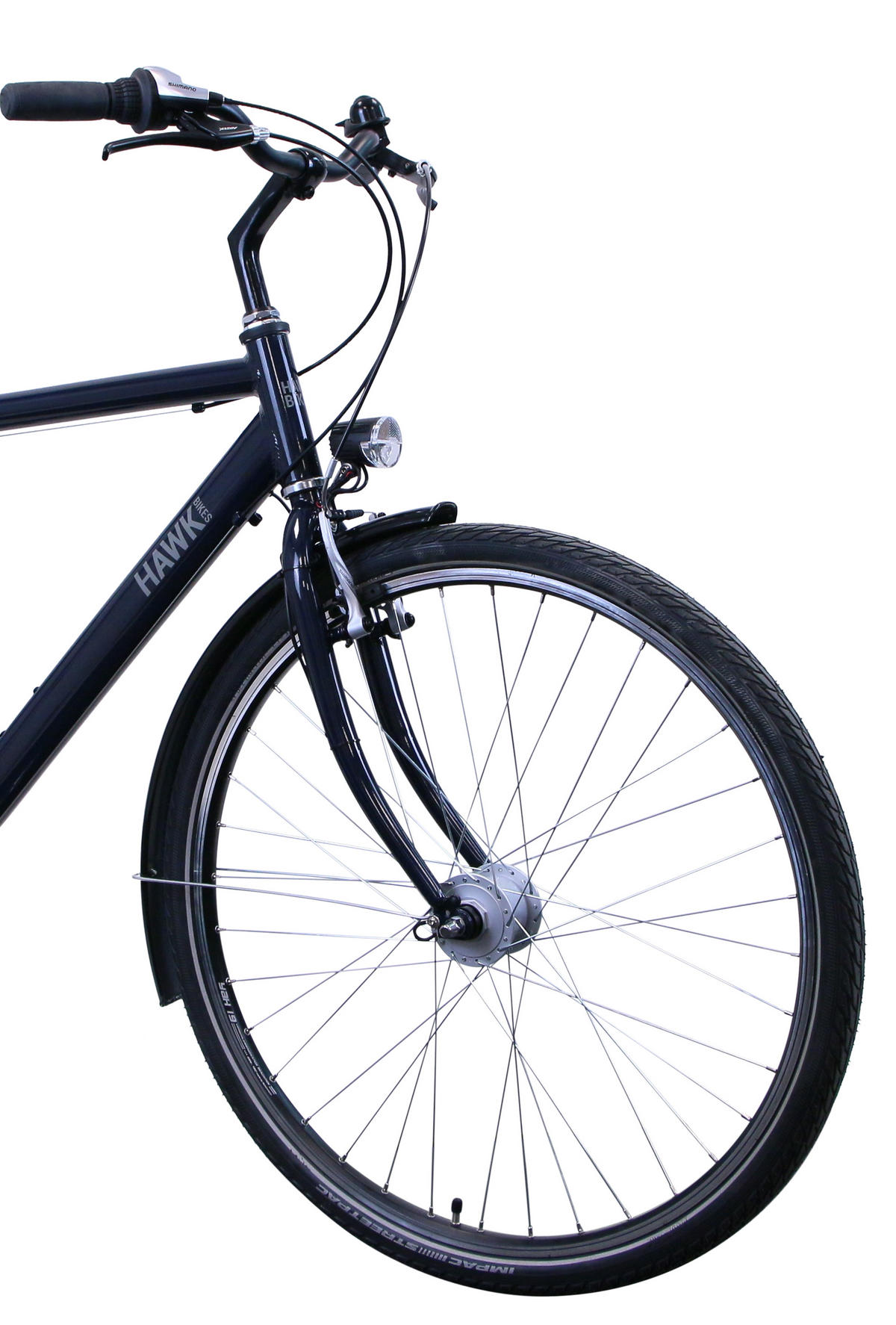 CITYBIKE Citytrek Easy Blue Gent 7 Gang 28 Zoll Größe: 55cm - Blau, Metall (55cm) - Hawk Bikes