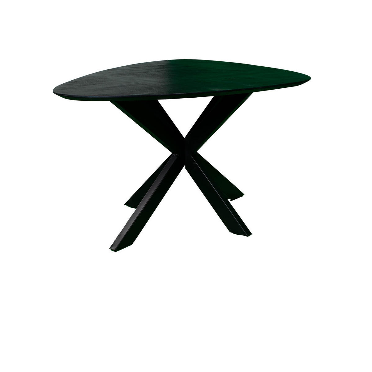 ESSTISCH, dreieckig aus Holz 160cm, schwarz - Schwarz, Holz (160/120/76cm) - Giga Meubel