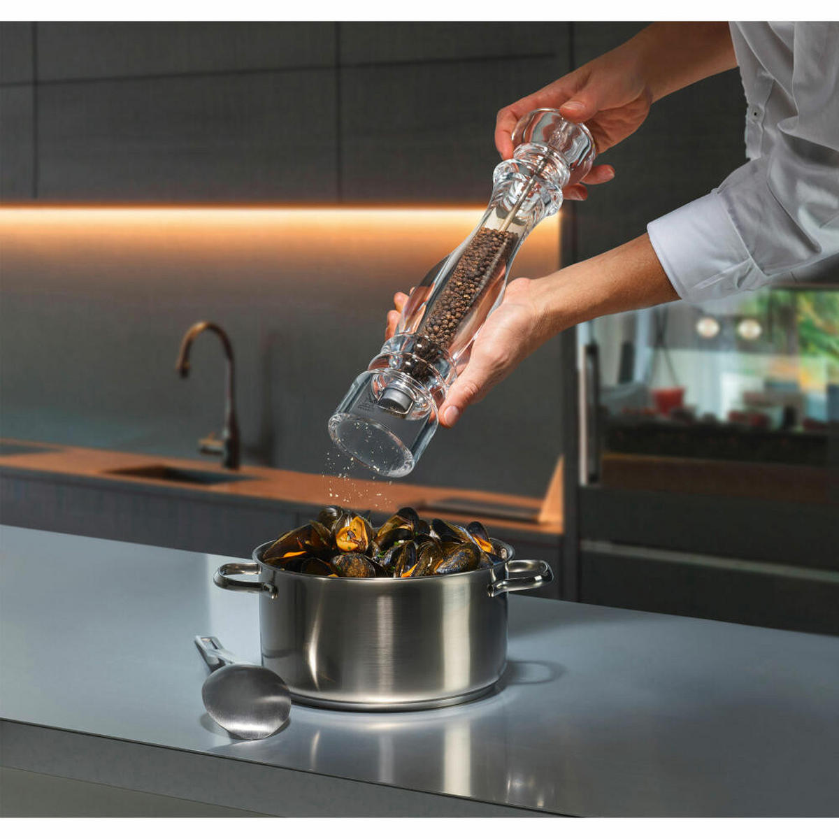 PFEFFERMÜHLE Nancy 38cm Acryl Stahlmahlwerk - Transparent, Kunststoff (7.8/38/7.8cm) - PEUGEOT