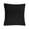 KOPFKISSENBEZUG Samt schwarz 45/45 cm - Schwarz, Textil (45/45cm) - Homla