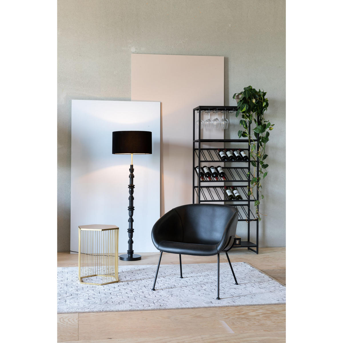 SESSEL Feston Schwarz - Schwarz, Kunststoff (70.5/72/65.5cm) - Zuiver