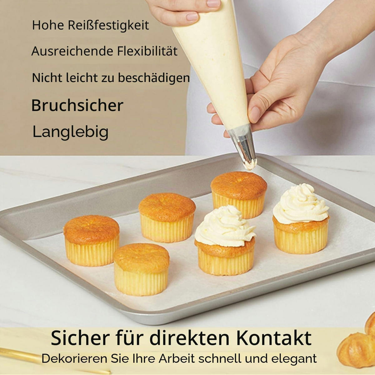 SPRITZBEUTEL 100 Stück Set 35 x 21 cm - Multicolor, Kunststoff (35.6/35.6/35.6cm)
