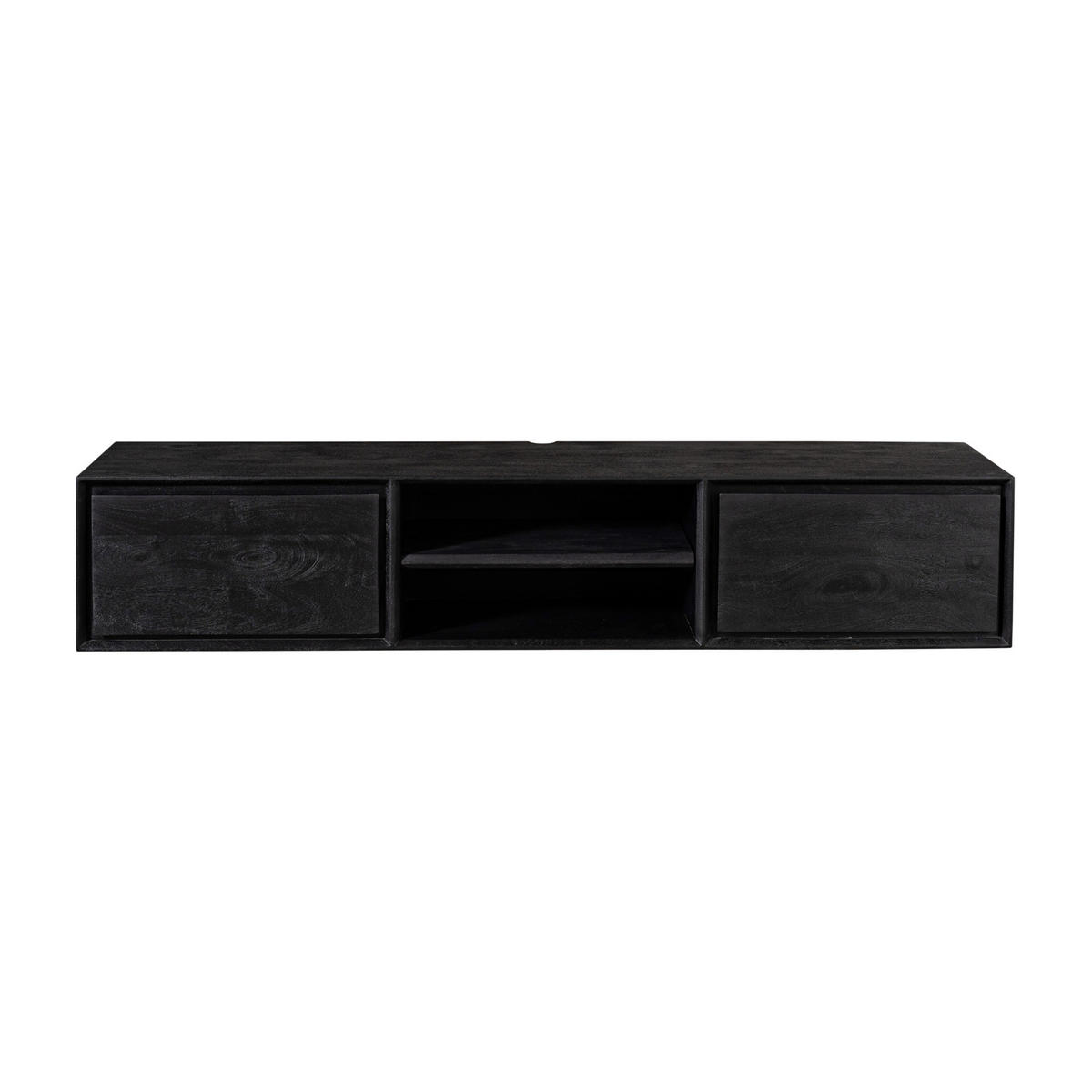 TV-MÖBEL Ambiance Schwarz 35/160/30 cm - Schwarz, Holz (160/30/35cm) - Starfurn