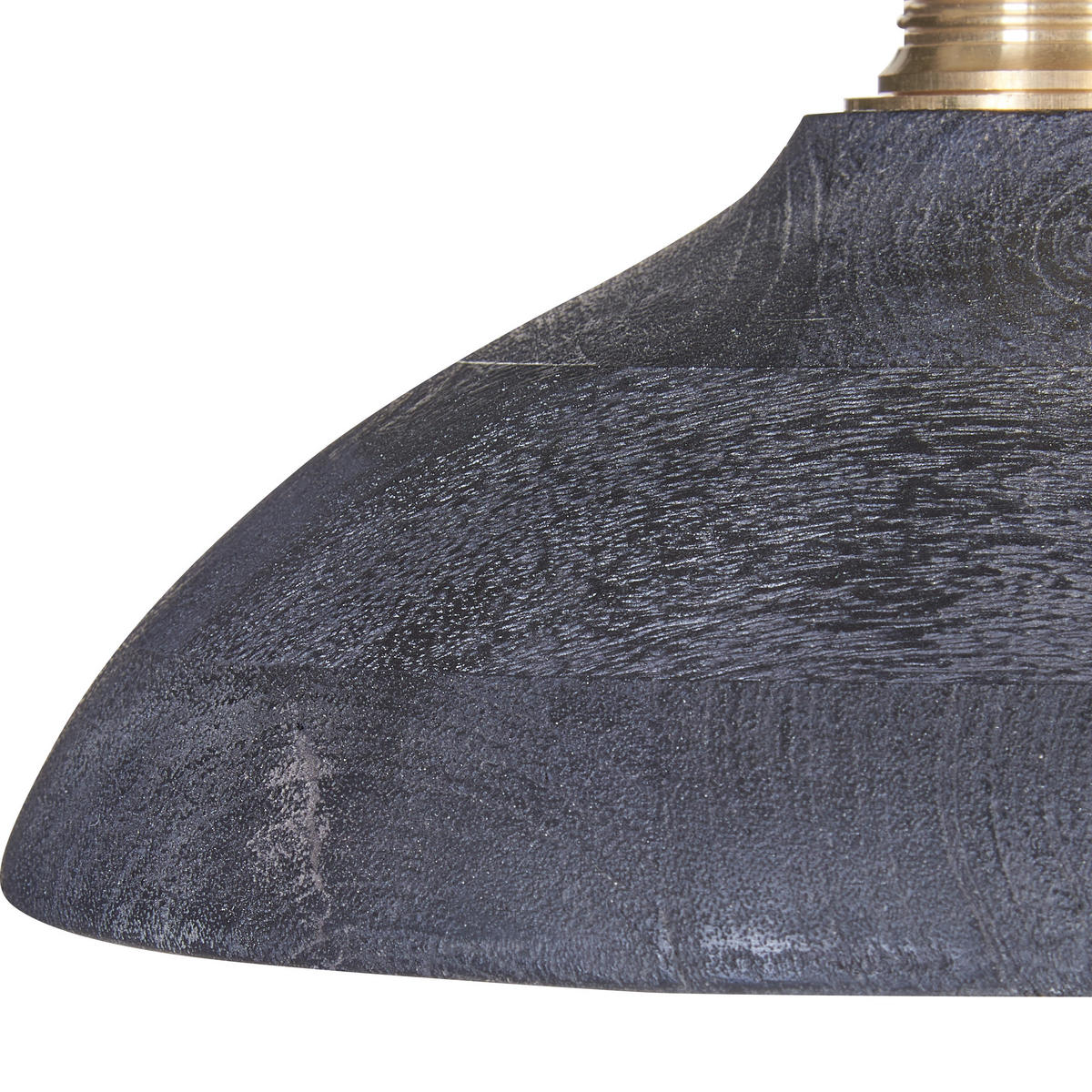 HÄNGELEUCHTE Cheyyar 14/65/126 cm - Schwarz, Holz (14/65/126cm) - Beliani