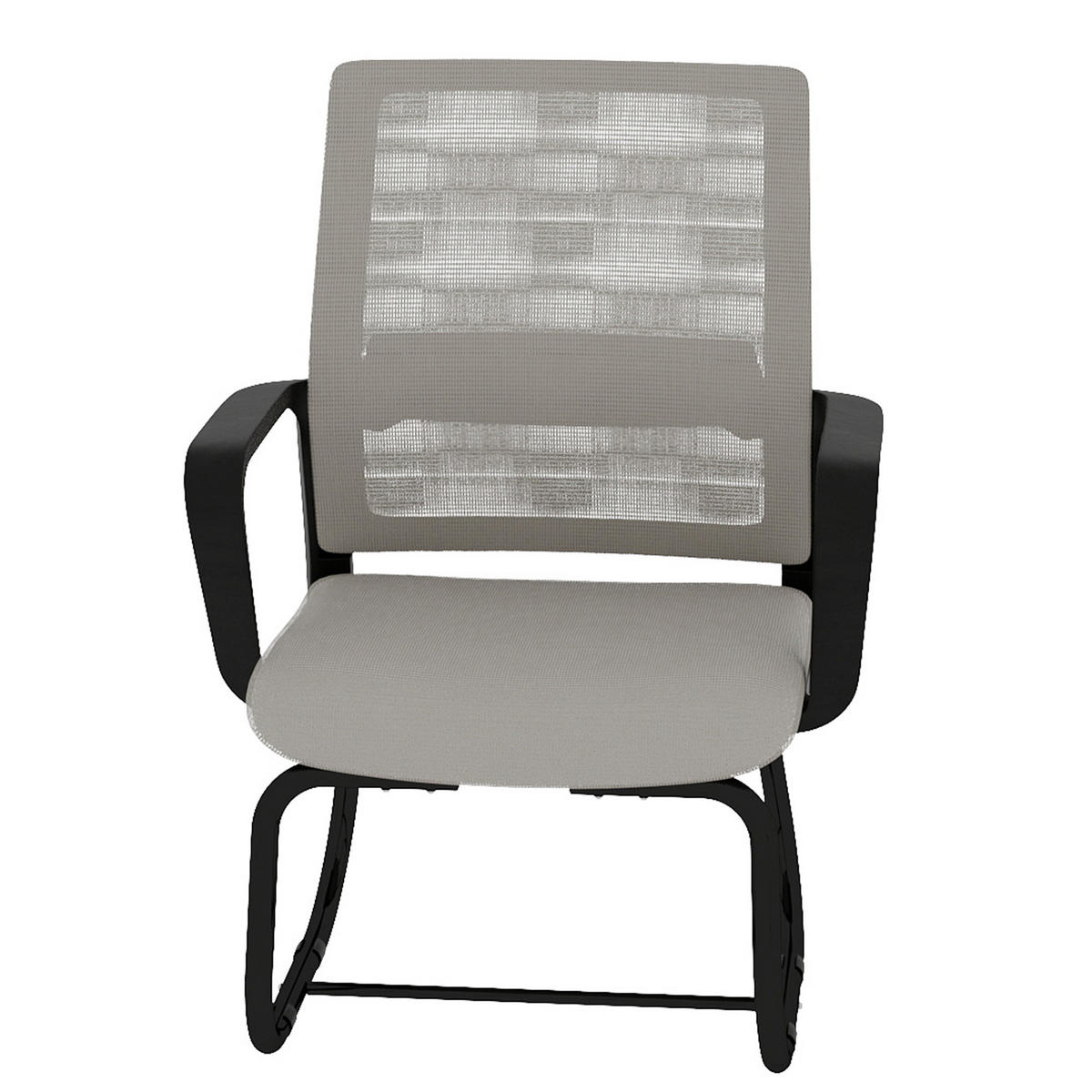 DREHSTUHL Netz & Mesh Grau & Schwarz - Schwarz/Grau, Textil/Metall (59/90/55cm) - WISHDOR