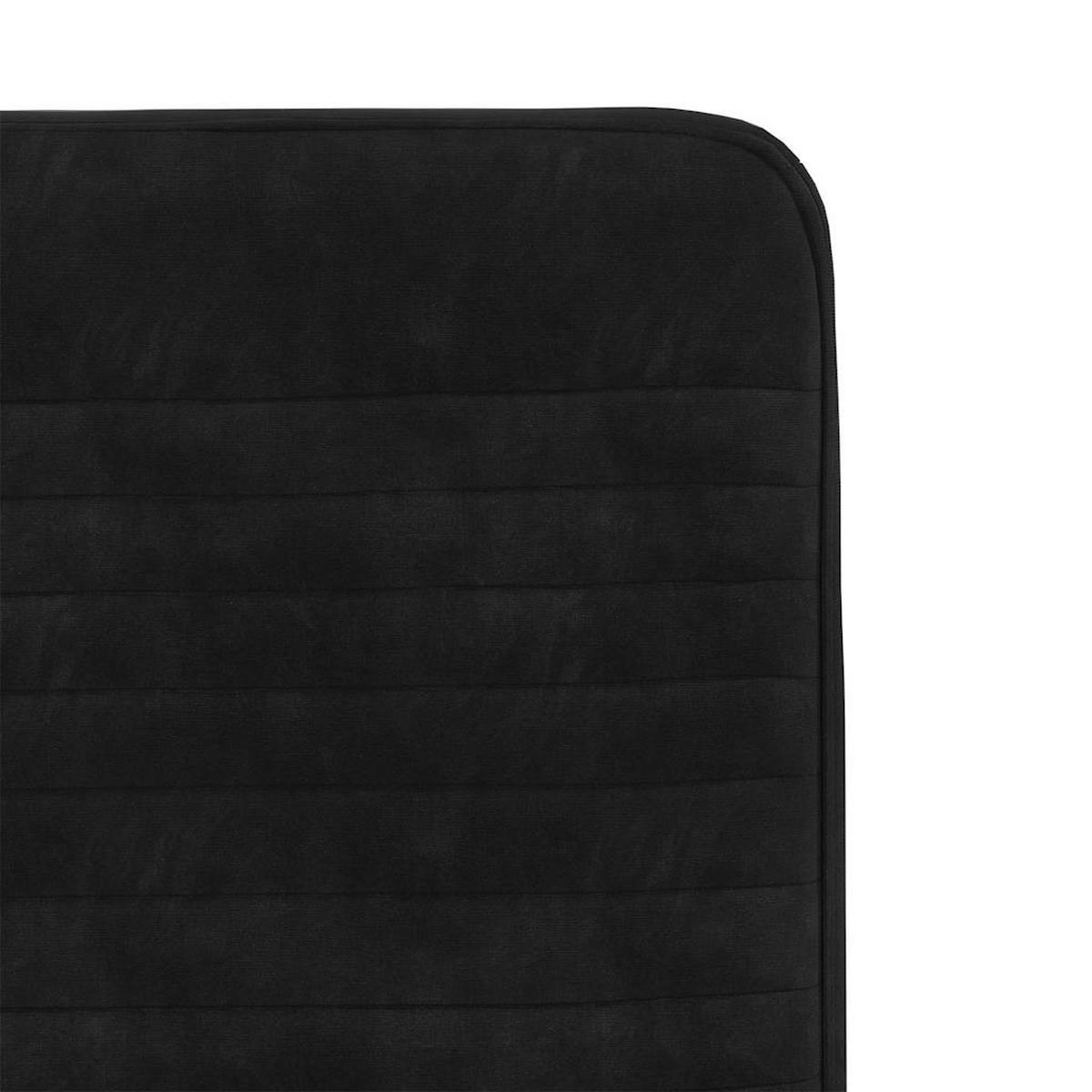 ESSZIMMERSTÜHLE 2 Stk. Schwarz Samt 45*54*83cm - Schwarz, Metall (45/83/54cm) - ZMH