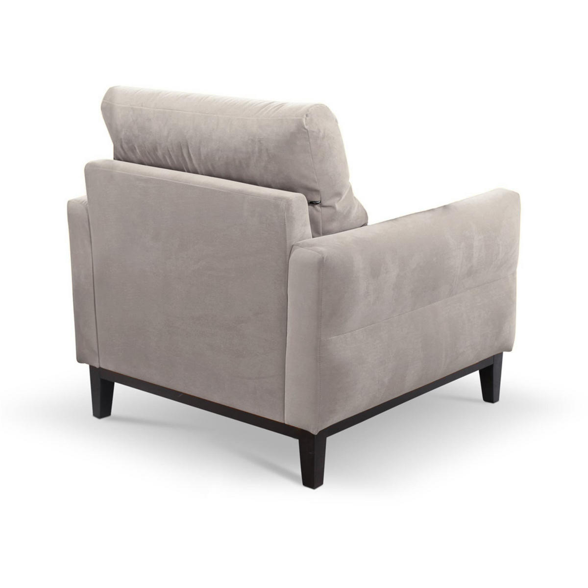 SESSEL Belweder, 94 cm, Beige, Velourstoff - Wengefarben/Beige, Holz/Textil (94/95/94cm) - Beautysofa