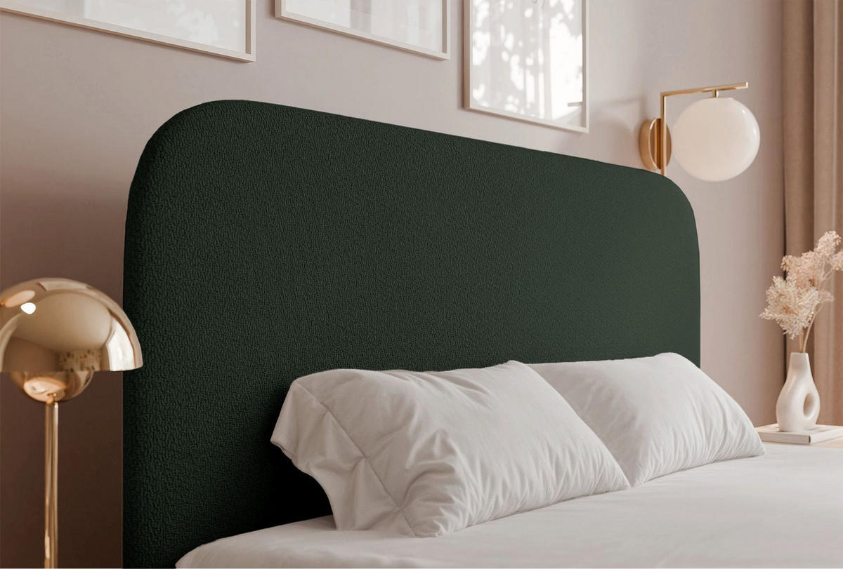 POLSTERBETT Sonvivo Dunkelgrün Chenille 140x200 cm - Dunkelgrün, Kunststoff/Textil (140/200cm) - Selsey