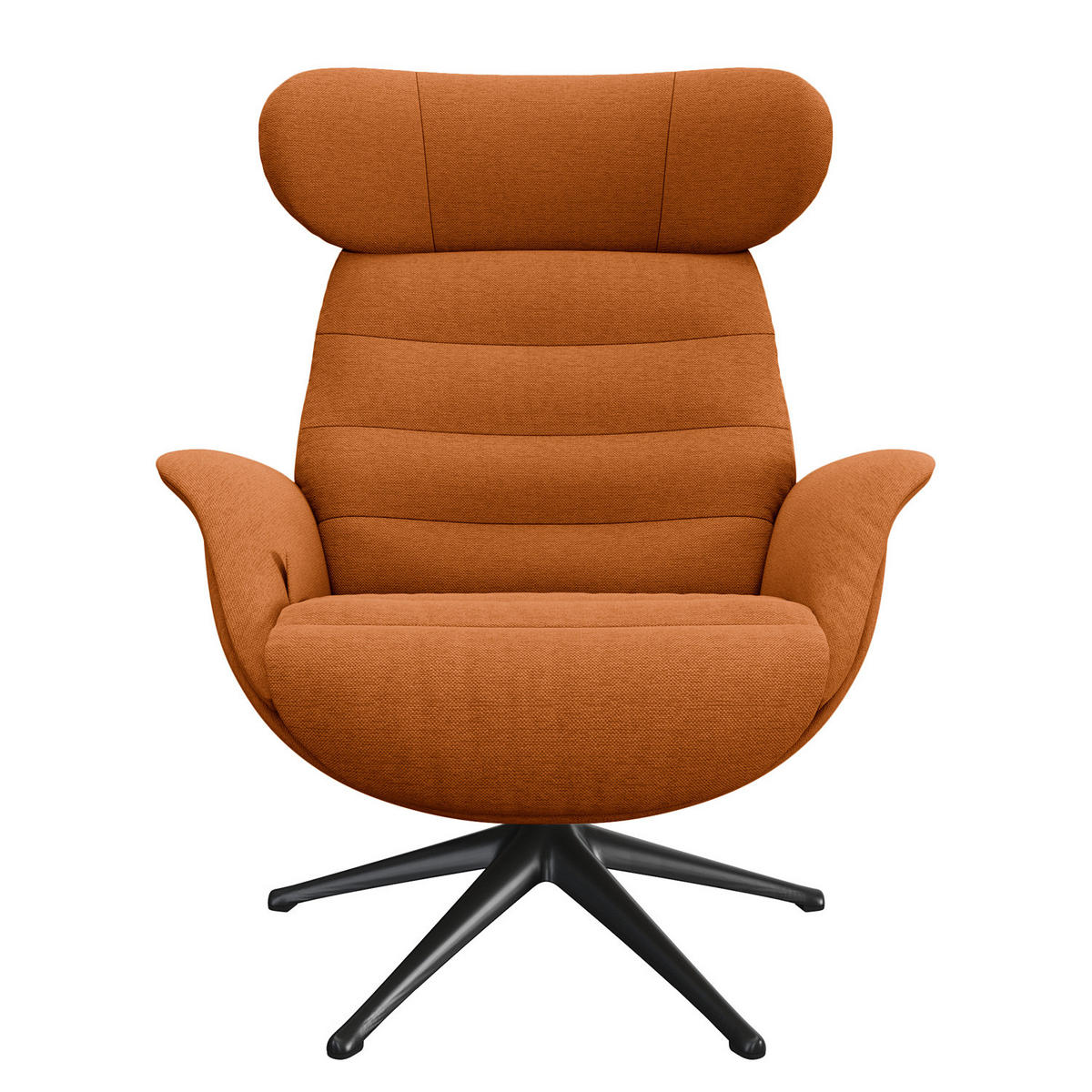 RELAXSESSEL - Rostfarben, Textil/Metall (90/107/90cm) - home24