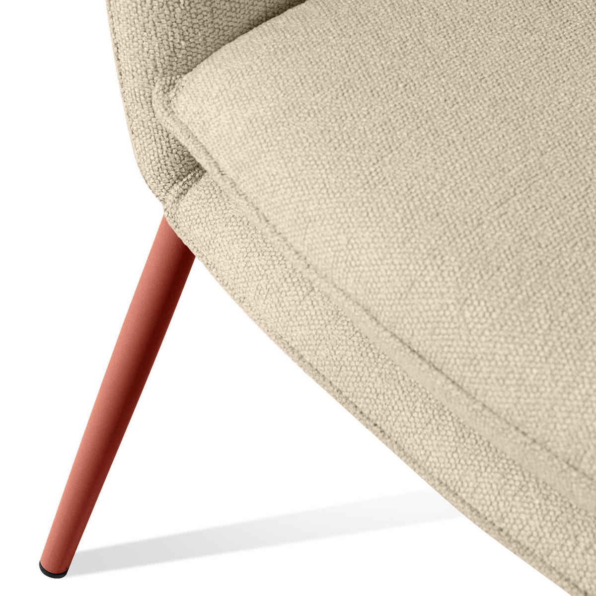 GARTENSOFA SOLIS - Creme, Textil/Metall (118/76/66cm) - KONSIMO®