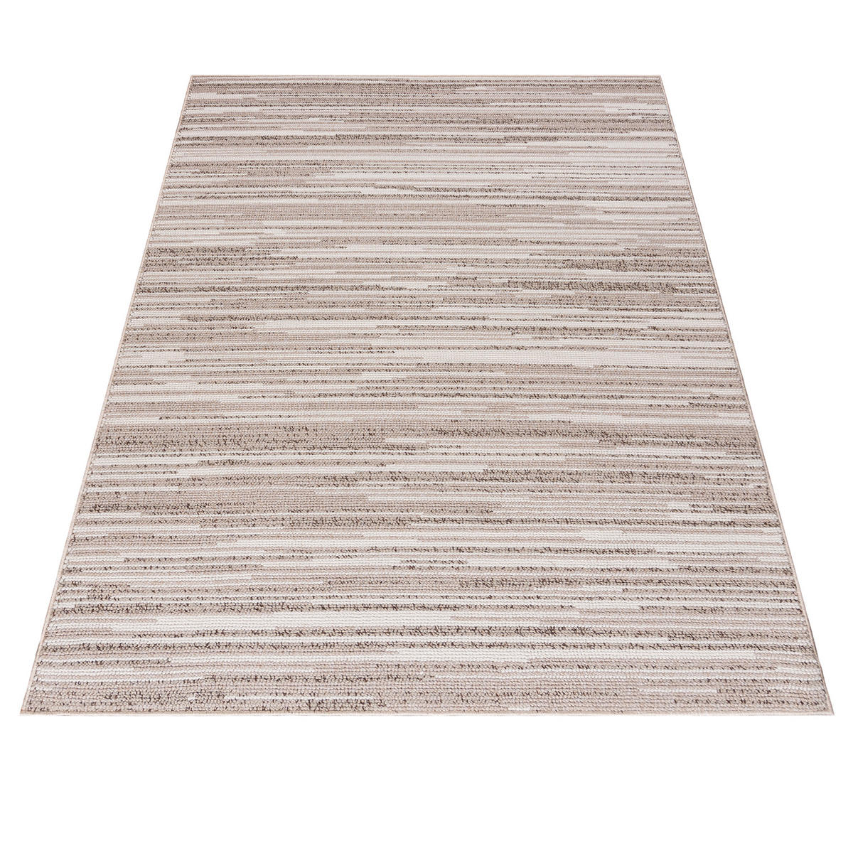 TEPPICH Lora PE08A Mazovia 80x150cm Beige Weiß Abstrakt Kurzflor - Beige, Textil (80/150cm) - Mazovia