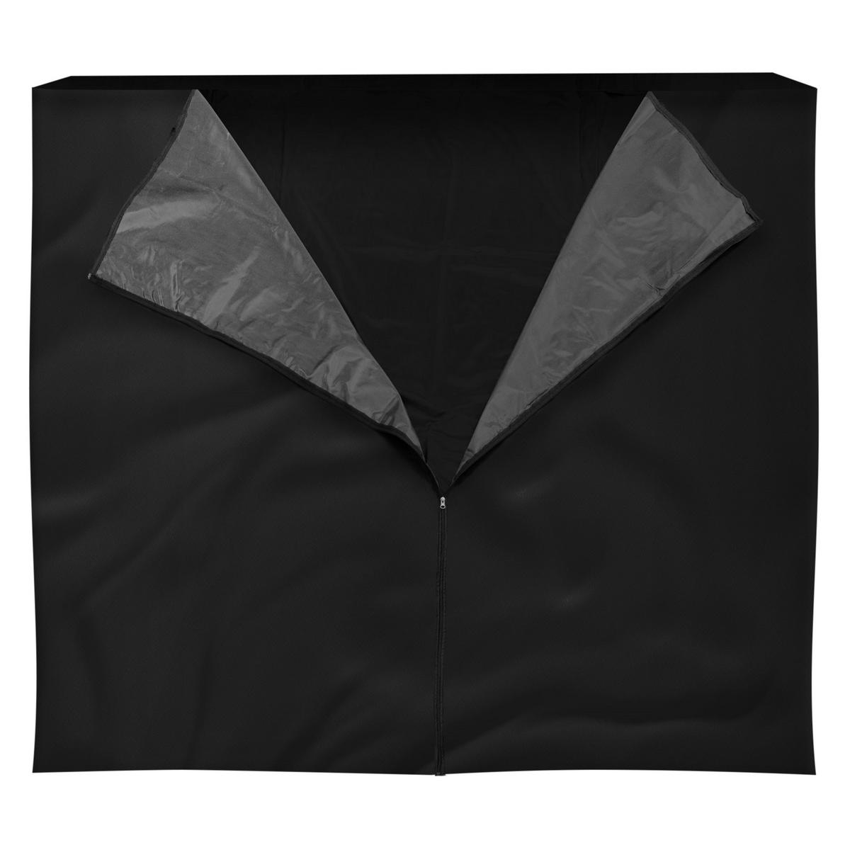ABDECKUNG FÜR KAMINHOLZREGAL - Schwarz, Kunststoff (165/165/240cm) - ML-DESIGN
