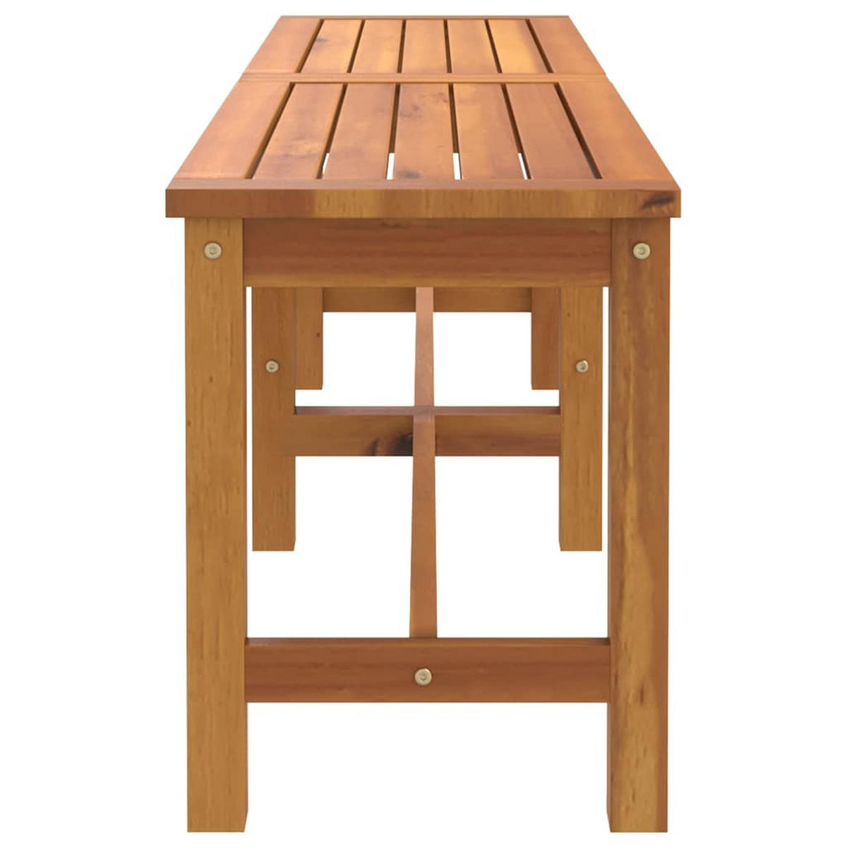 GARTENBANK 150/35/45 Cm Massivholz Akazie - Braun, Holz (35/45/150cm) - vidaXL