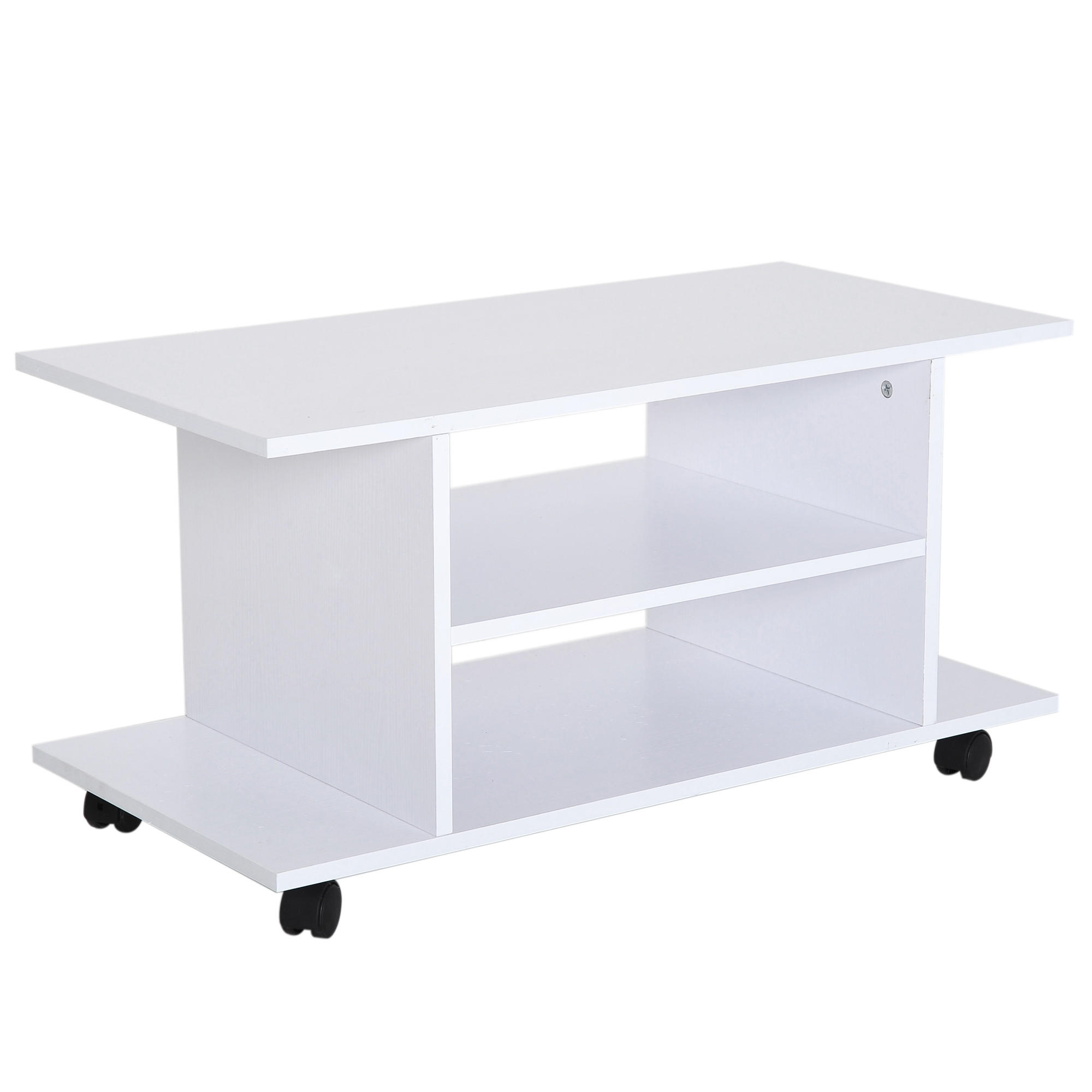 TV-MÖBEL Weiß 1 Stück - Weiß, Holzwerkstoff (80/40/40cm) - GiPP