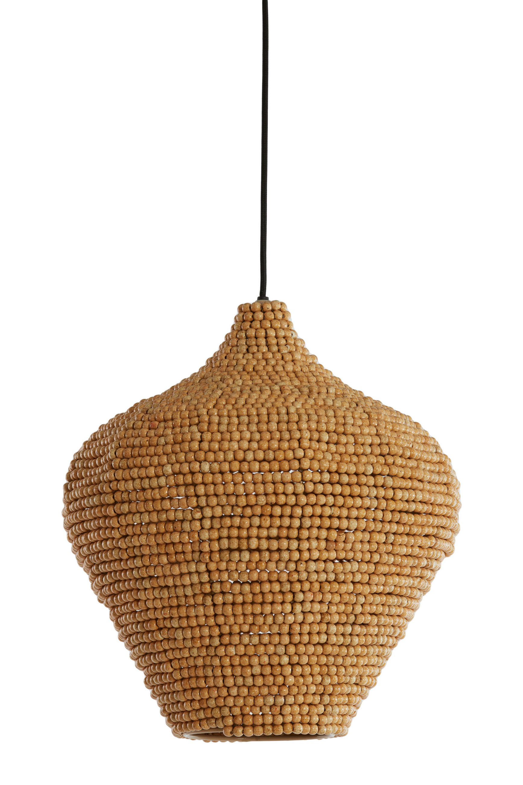 HÄNGELAMPE Kalenga Braun Ø36/41 cm - Hellbraun, Metall (36/36/41cm) - Light & Living