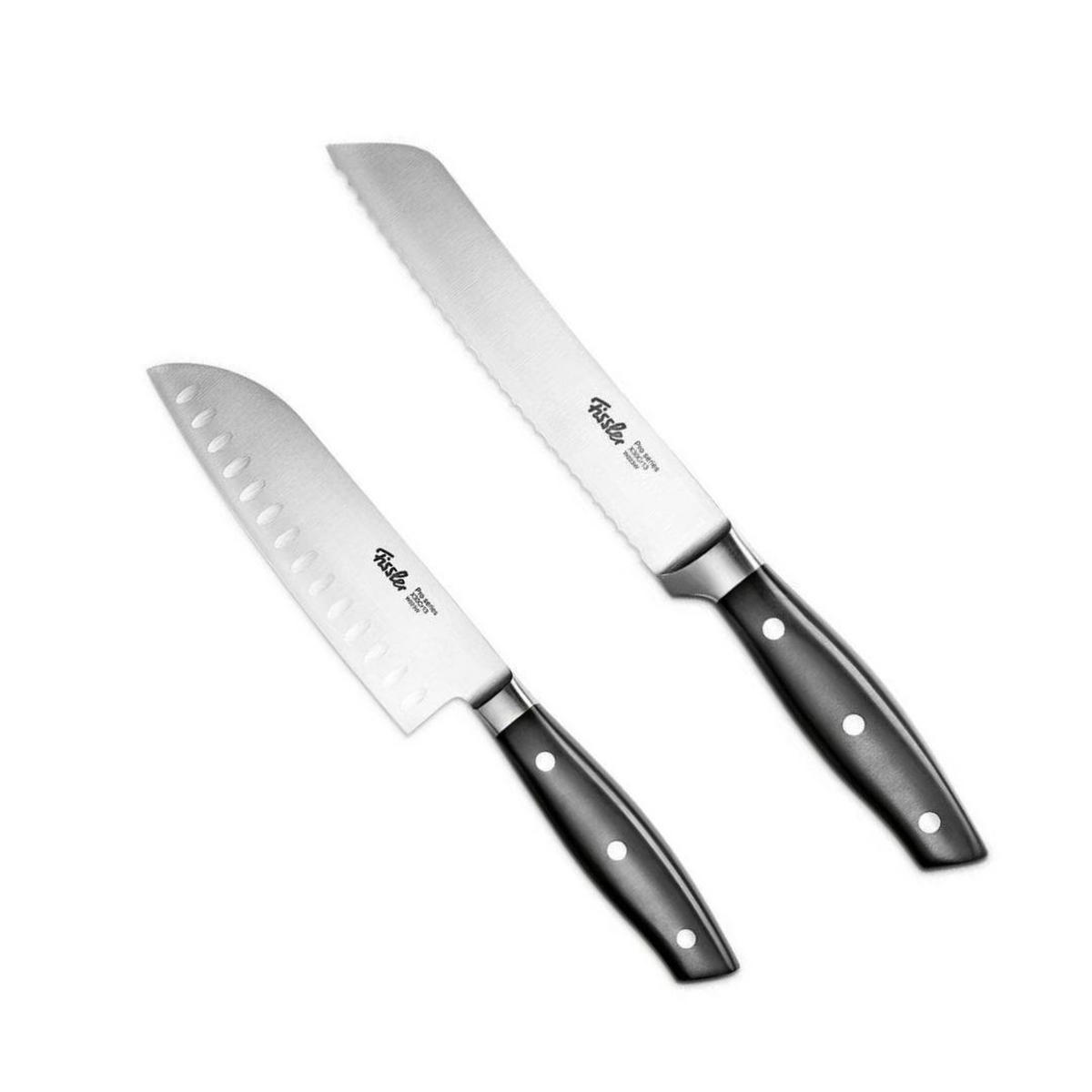 MESSERSET Profi Silber 2-Teilig - Silberfarben, Metall - Fissler