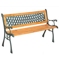 GARTENBANK Tamara,128 x 51 x 73 cm,braun - Braun, Holz (51/73/128cm) - tectake