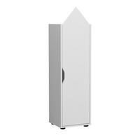 KINDERREGAL Estell Weiß 36.4 x 130.9 cm - Weiß, Holzwerkstoff (36.4/130.9/32.1cm) - Vicco