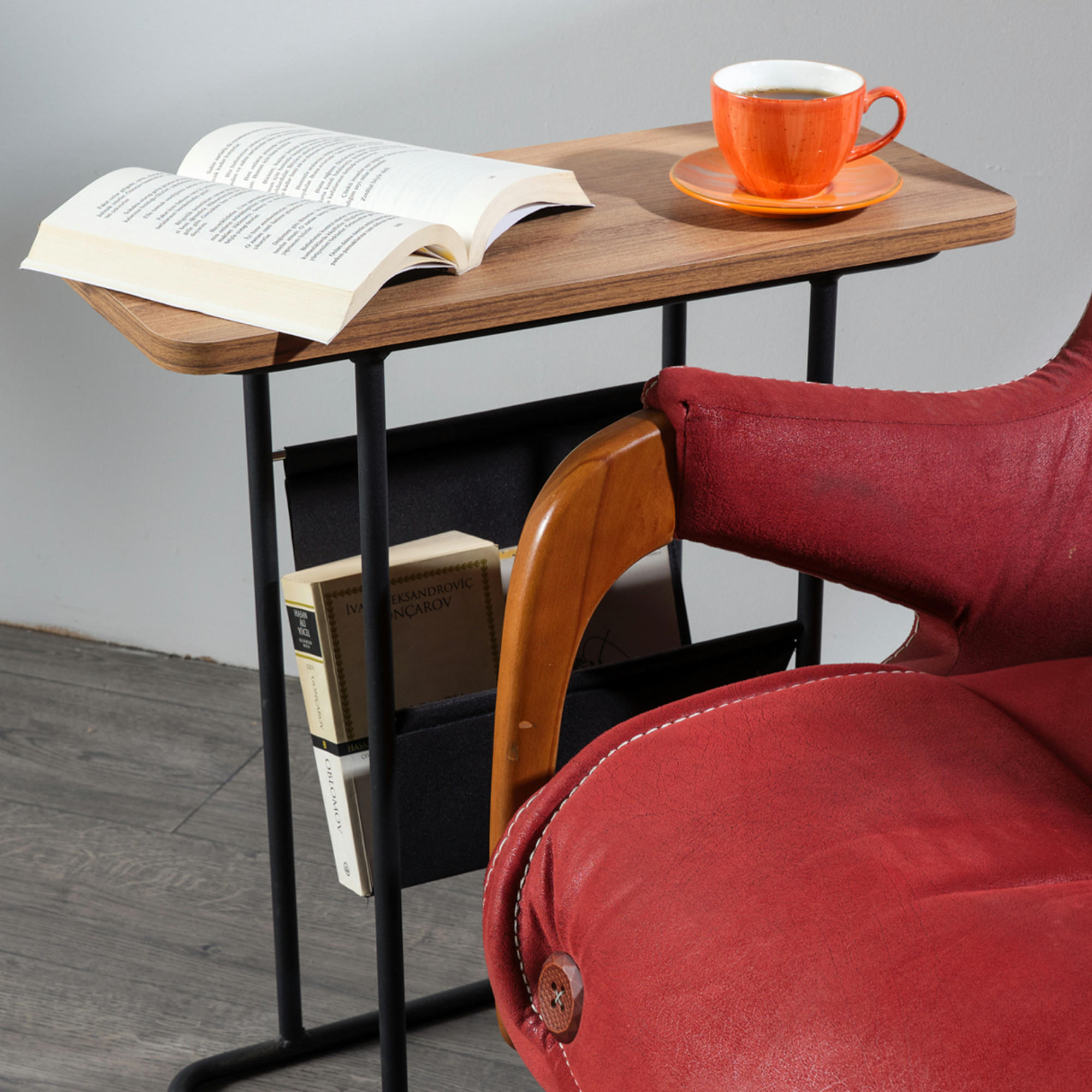 BEISTELLTISCH Bov 55/24/64 - Braun, Holzwerkstoff (24/55/64cm) - [en.casa]