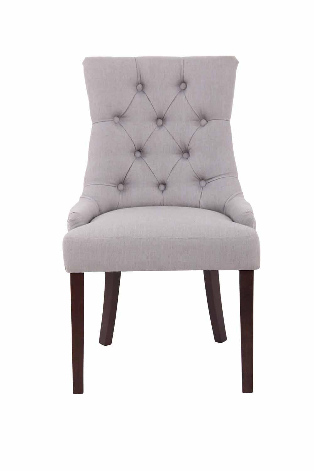 WOHNZIMMERSTUHL Stoff grau - Grau, Holz/Textil (55/92/58cm) - CLP