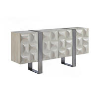 SIDEBOARD MARGO Grau Holz - Grau, Holz/Metall (180/85/40cm) - KAWOLA